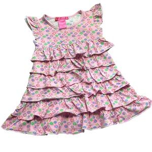 Bamba Kids tiered ruffle floral dress size 3T